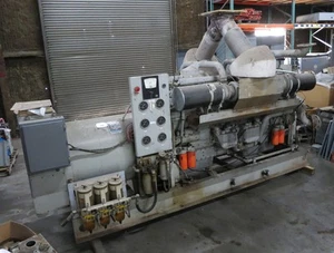 (FOR PARTS) Detroit Diesel 149 Engine 850kW GenSet 16v149T Generator 480/277 V - Picture 1 of 8