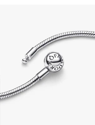 Rara Catenina Pandora maglia Snake cm. 60. Argento 925 - Immagine 1 di 3