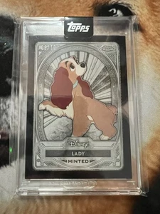 2025 Topps Disney Mint Lady Black Refractor /10 - Picture 1 of 2