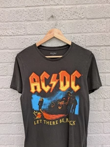 Old Navy Small AC/DC Black Short Sleeve Rock Bank T-shirt Let There Be Rock 2024 - Picture 1 of 14