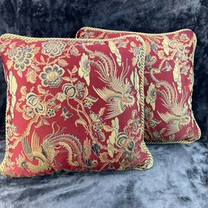 Almohadas de acento Dakotah Firebird rojo 17 x 17 - Imagen 1 de 9