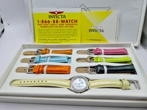 Invicta Womens Rainbow 7-Piece Interchangeable Strap Watch Set NIB - Picture 1 of 4