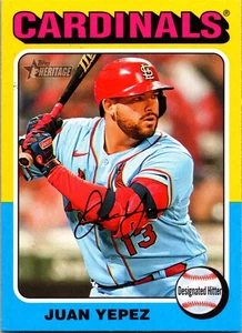 Topps Heritage #18 2024 Juan Yepez - Imagen 1 de 2