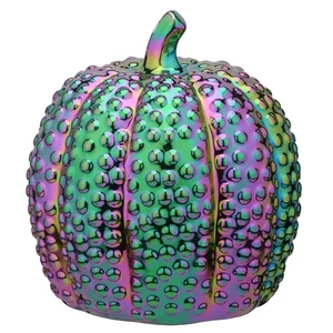  Decoración Calabaza Iridiscente, Colección Halloween, 10 Pulgadas - Imagen 1 de 4