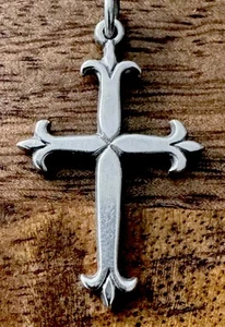 Retired James Avery Fleuree Cross Pendant .925 Sterling Silver - Picture 1 of 2