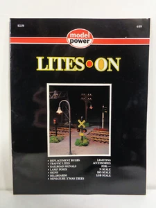RARE MODEL POWER 1989 "LITES ON" CATALOG FOR N, HO & LGB SCALE - Picture 1 of 10
