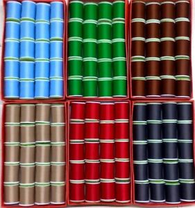 Fly Tying Thread 120 Spools of 150 Dernier  20 x 6 Colors Fly Tying Multi Thread