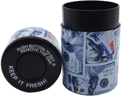 Vacuum Sealed Herb Stash Jar Container Airtight Smell Proof Plastic Storage $ - Image 1 of 4