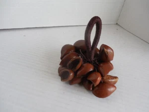 Nut /Seed shell Shaker Percussion 6" tall - Picture 1 of 3