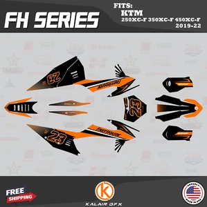 Kit Gráficos para KTM 250XC-F 350XC-F 450XC-F (2019-2022) Fh - NARANJA - Imagen 1 de 6