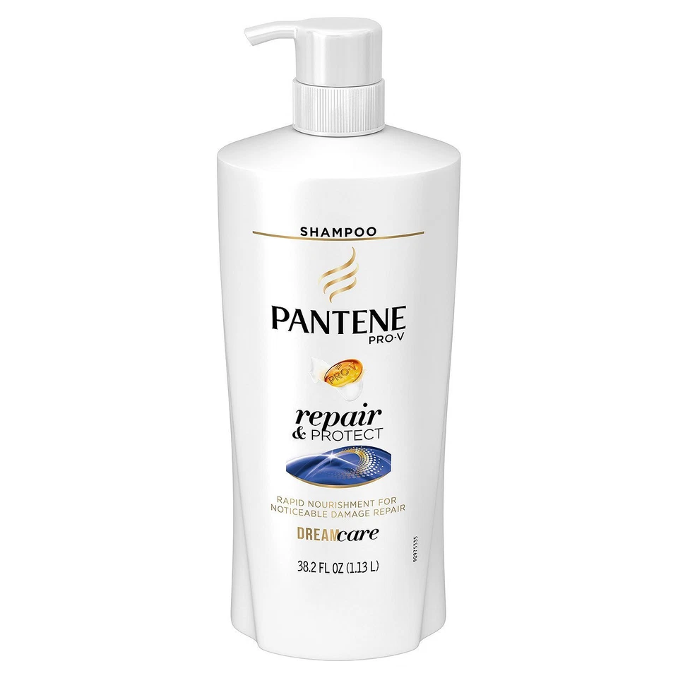 (UNA) BOTELLA CHAMPÚ PANTENE CON BOMBA REPARADORA/PROTEGE EL CABELLO/HECHO EN EE. UU.(38,2 onzas) Foto 1 de 3