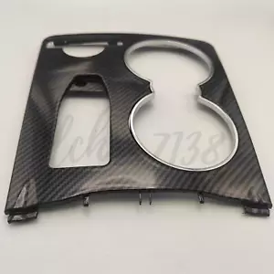 Carbon Fiber Style Center Console Cup Holder Trim for Benz W204 C-Class 2008-14 - Picture 1 of 10