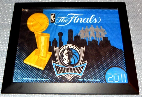 Framed 2011 NBA Finals Dallas Mavericks Car Flag Cover