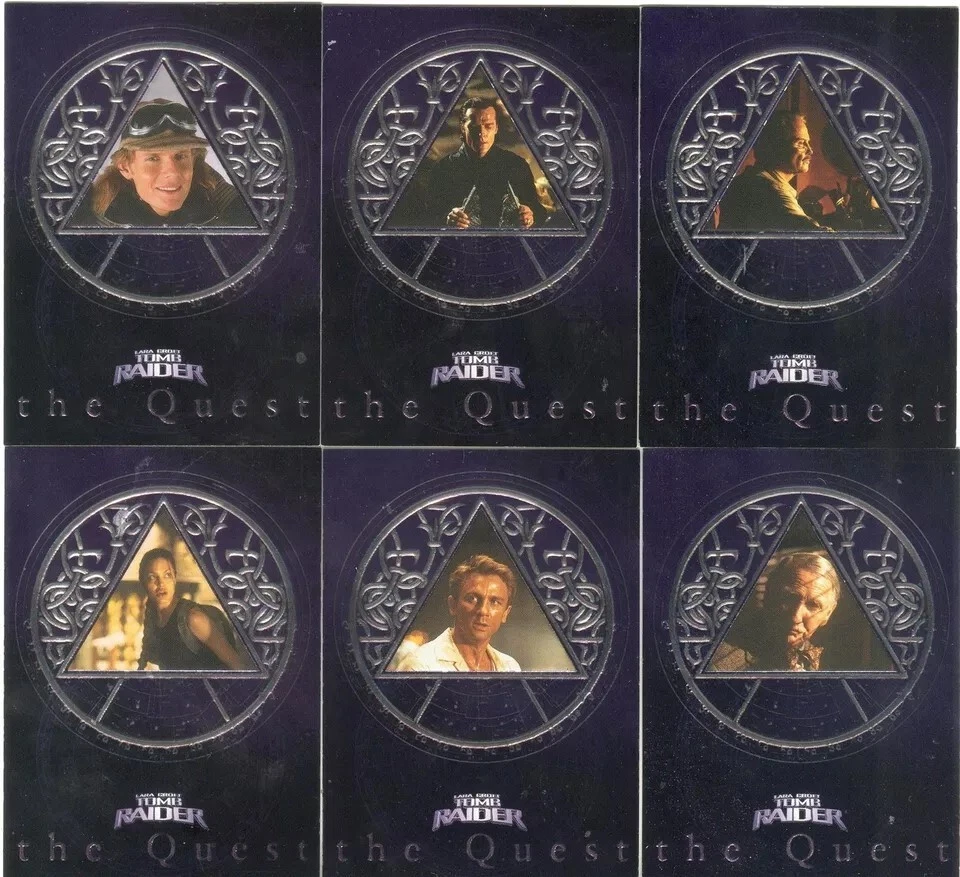 INKWORKS Tomb Raider The Movie Complete The Quest Chase Card Set Q1-6 - Image 1 of 1