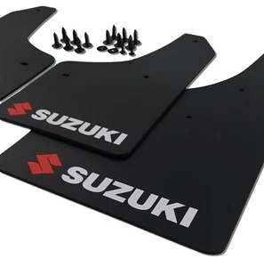 rallyflapZ | Mud Flaps Suzuki Swift Sport RS416 ZC31S 05-12 Black 4mm PVC RED*W - Picture 1 of 6