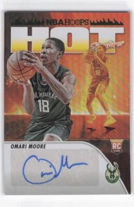 2023 NBA Hoops Omari Moore Hot Signatures Rookie Autogramm grün RC #HSR-OMM - Bild 1 von 2