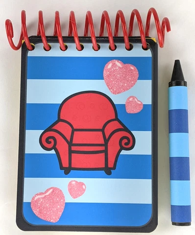 Handcrafted Blue Stripes Notebook -LOVE DAY Cover