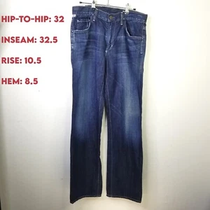 Citizens of Humanity Men ACTUALLY: 32x32 Evans Relaxed Straight Jeans Cot-Linen - Picture 1 of 12