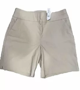 Pantalones Cortos Caqui Pull-On NY&C ~ Medianos ~ 8” Entrepierna ~ Nuevos con Etiquetas $45 - Imagen 1 de 5