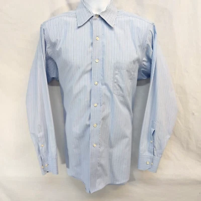 Camisa de vestir Donald Trump Signature Collection para hombre LS 16 - 34/35 rayas azules Foto 1 de 4