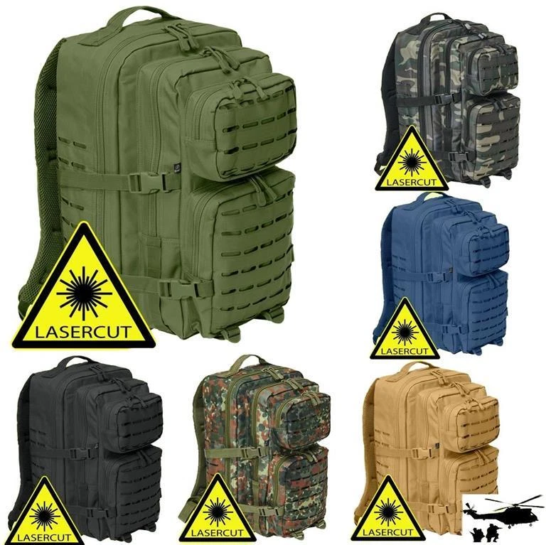 Brandit US Cooper Rucksack 25-40L – Lasercut MOLLE, Outdoor - Bild 1 von 1