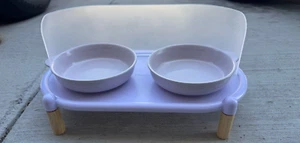 PET FEEDING BOWL STAND with splash proof guard. - Picture 1 of 4