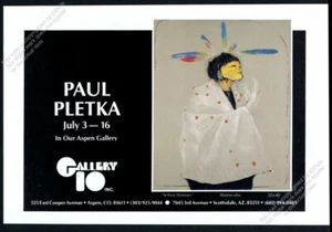 1980 Paul Pletka Native American Indian Yellow Woman art IO vintage print ad - Picture 1 of 7