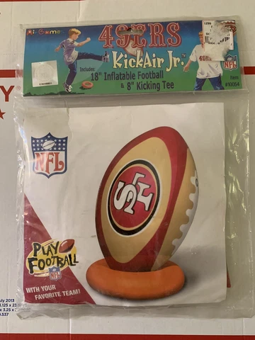 VINTAGE NFL  san fransisco 49ers KICKAIR JR 18” inflatable BALL AND TEE Cover