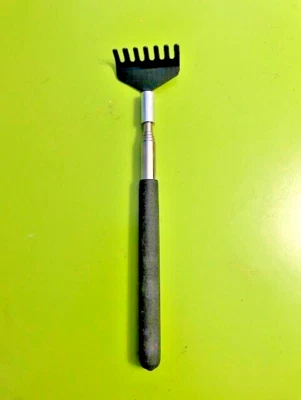 Rake Claw Telescoping Back Scratcher. 27 Inches Fully Extended. Black.. - image 1 of 4