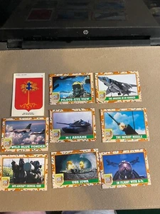 Trading Cards Desert Storm Set of 8 with Sticker card - Picture 1 of 3