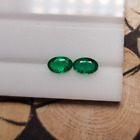 4X6 Mm Natural Zambian Vivid Green Emerald Oval High Luster Faceted Cut 0.66 Cts