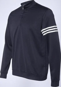 Adidas Golf Herren Climalite Marine Langarm Half-Zip Pullover Oberteil NEU Large A190 - Bild 1 von 6