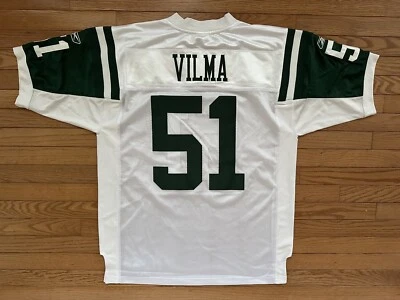 Reebok Authentic Jersey Jonathan Vilma NY New York Jets Men 48 Stitched New Tags - Image 1 of 4