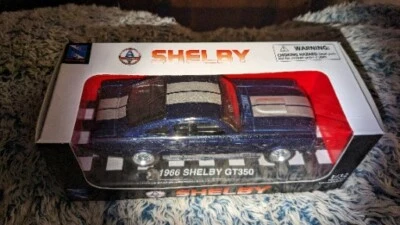 New City Cruiser New Ray Shelby GT  Blue Diecast Pull Back Car 1:32 Scale Ford - Image 1 of 3