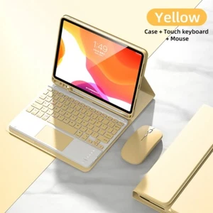 Case Cover Keyboard W/Touchpad Mouse For iPad 5/6/7/8/9/10th Gen Air 4 5 Pro 11 - Picture 1 of 39