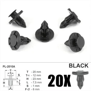 20X Bumper Shield Protector Push Rivet Clips Fastener Fit Nissan Altima(Armada) - Picture 1 of 4