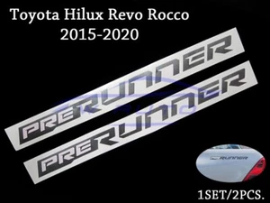 BLACK PRERUNNER STICKER DECAL SIDE TRAY FOR TOYOTA HILUX SR5 PICKUP 2015-2022 - Picture 1 of 7