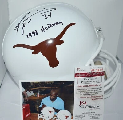 RICKY WILLIAMS AUTOGRAPHED TEXAS LONGHORNS FULL SIZE REP HELMET HEISMAN 98 JSA - Image 1 of 4