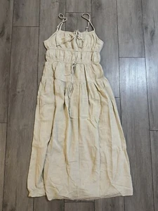 Women’s Sim & Sam Linen Blend Midi Dress Medium - Picture 1 of 7