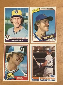 Topps 🔥Robin Yount Lot🔥1979,80,81,82-HOF - Picture 1 of 5