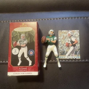 1997 Hallmark Keepsake Ornament NFL Football New York Jets Joe Namath Card Box - Picture 1 of 6
