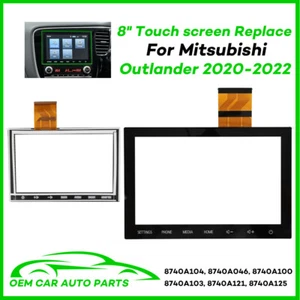 Digitalizador de vidrio con pantalla táctil de 8" para radio navegación Mitsubishi Outlander 19-22 - Imagen 1 de 6