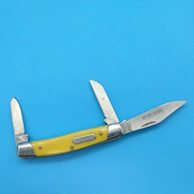USED vintage schrade SCH17SY limited edition 3 blade stockman BENT TIP - Image 1 of 4