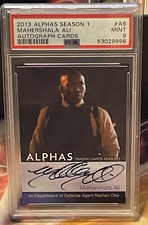2013 MAHERSHALA  ALI  PSA 9 Auto Card Nathan Cley Alphas Marvel Blade Film POP 3