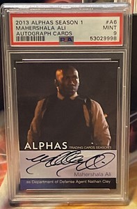 2013 MAHERSHALA  ALI  PSA 9 Auto Card Nathan Cley Alphas Marvel Blade Film POP 3