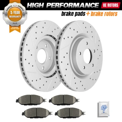 Rotores de freno delanteros y pastillas de freno para Nissan Pathfinder Murano Infiniti Qx60 Jx35 Foto 1 de 4