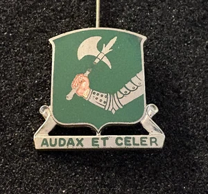 US Army 41st Tank Bn PB Pinback 9M Meyer DUI DI Insignia Crest Pin - Imagen 1 de 4