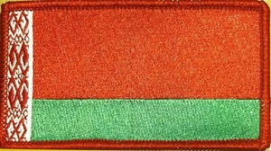 BELARUS Flag Patch With VELCRO Brand Fastener Tactical RED Border #6 - Picture 1 of 1