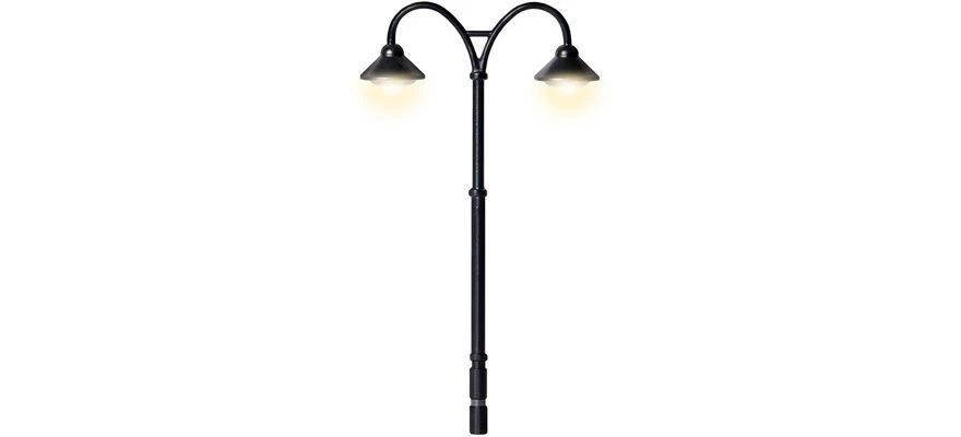 Viessmann 6909 TT Bahnsteigleuchte Baden-Baden doppelt LED warmweiß NEUHEIT 2017 - Bild 1 von 1