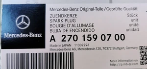 Bujías Mercedes M270 M274 SLK R172 W204 W205 W212 E C Clase A2701590700 X4 - Imagen 1 de 1